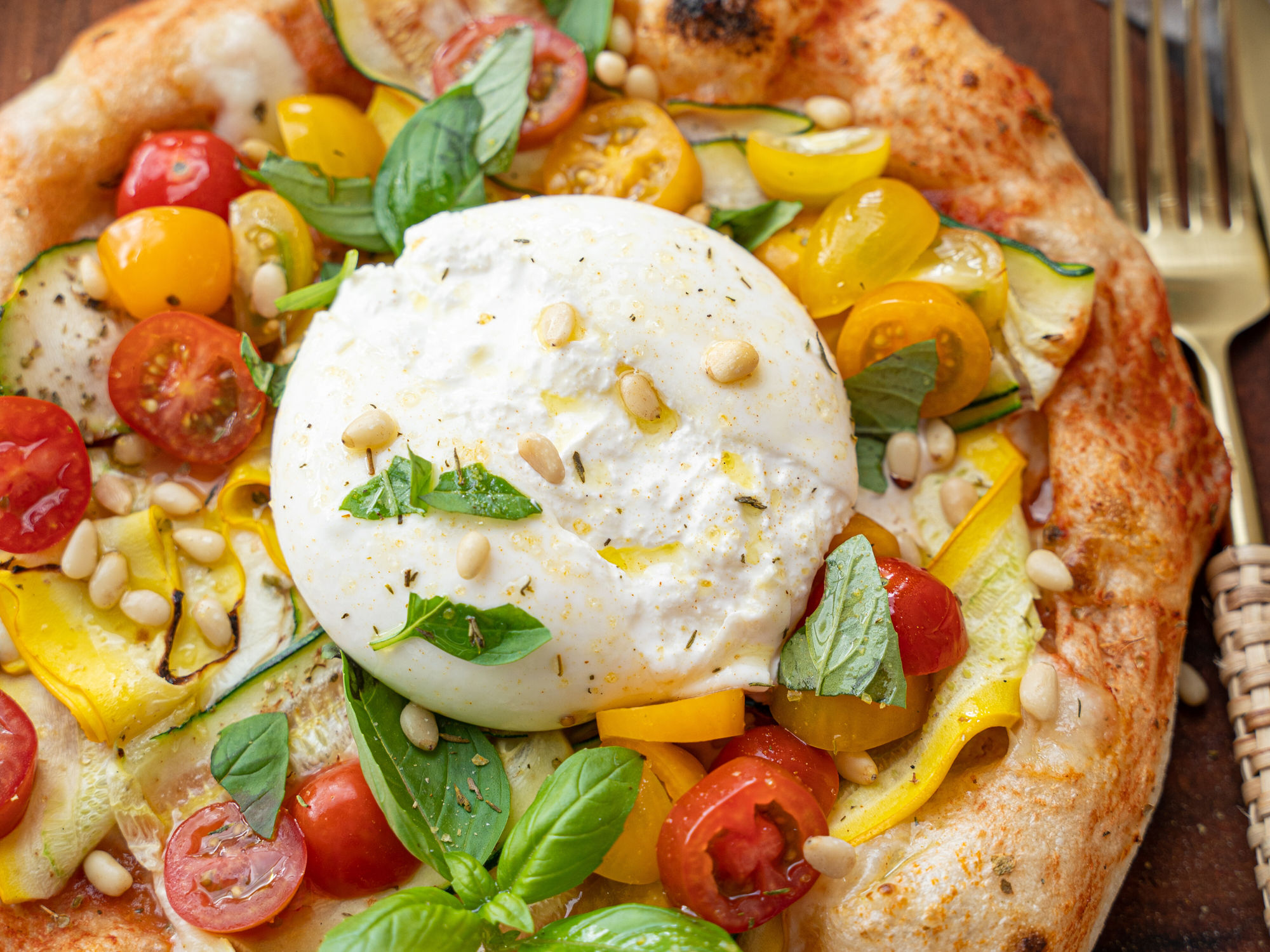 Pizza Zucchini Burrata Recettes De Nos Fans Elvea Recept