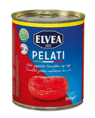 Pelati - Elvea Hele gepelde tomaten 800 g